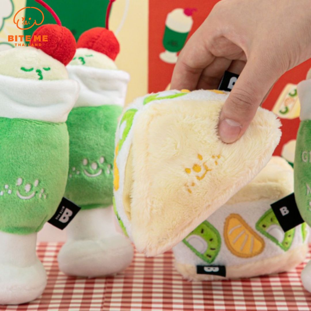 Bite Me Fruit Sandwich and Melon Soda Toy ของเล่นสำหรับสุนัข นำเข้าจากเกาหลี🇰🇷