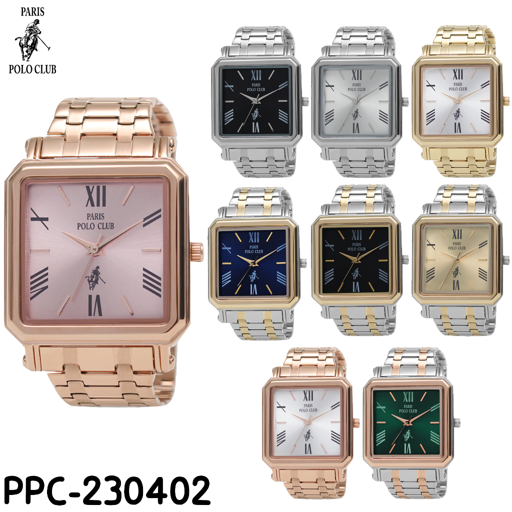 Paris Polo Club นาฬิกาข้อมือผู้หญิง สายสแตนเลส รุ่น PPC-230402