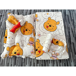 ที่นอนเด็กแรกเกิด แบบเรียบ แบบบุ๋ม set 3 ชิ้น ลายน่ารักๆ
