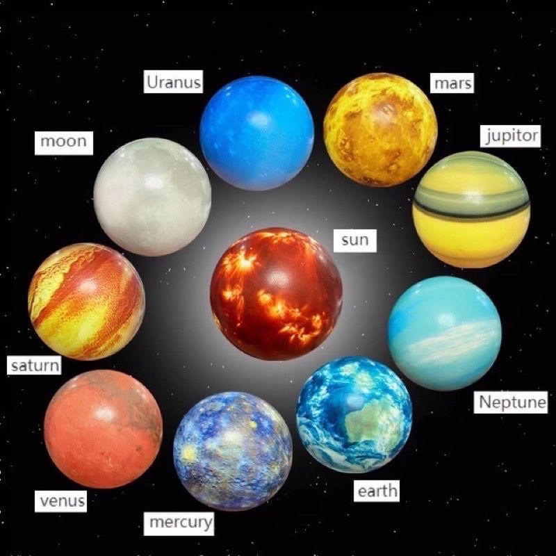 [พร้อมส่งจากไทย] โมเดลจำลองระบบสุริยะจักรวาล Solar System sensory play #ลูกบอล  #โมเดลระบบสุริยะ