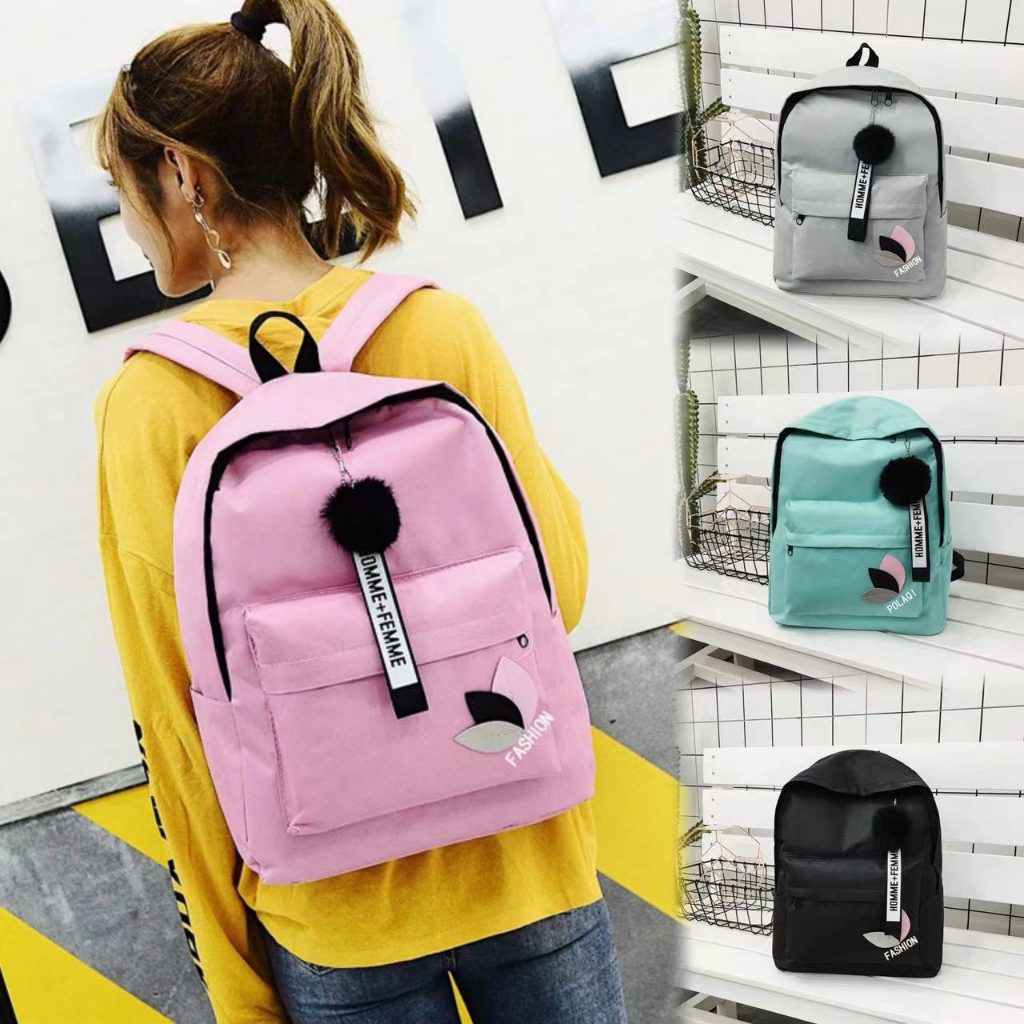 กระเป๋าเป้นักเรียนใส่หนังสือได้ ไปเที่ยวใส่เสื้อผ้าก็ได้นะคะ