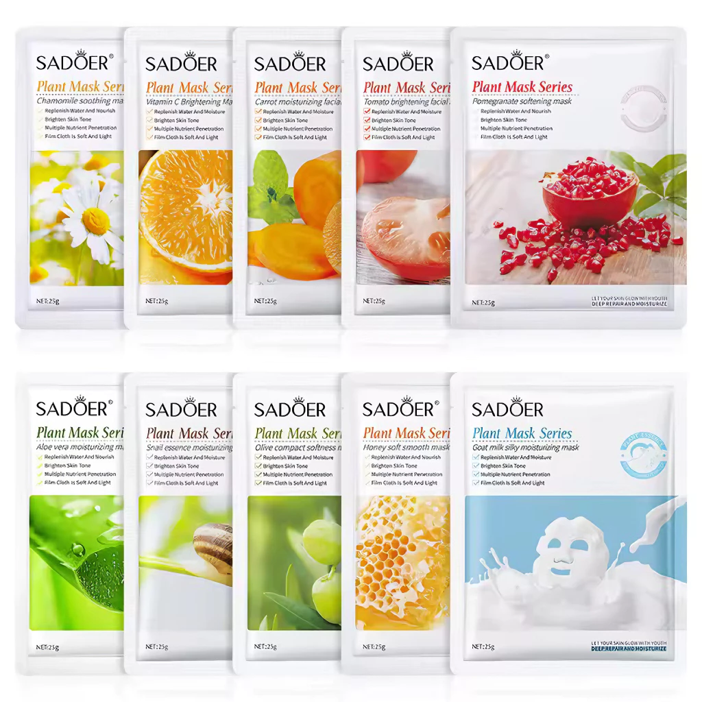 💥SALE ลดพิเศษ💥แผ่นมาส์กหน้า มาส์กหน้าSADOER มาส์กเติมความชุ่มชื้น  มาร์กหน้า  มาร์ก Mask หน้าขาวใส บำรุงผิว ลดริ้วรอยมา thumbnail 3