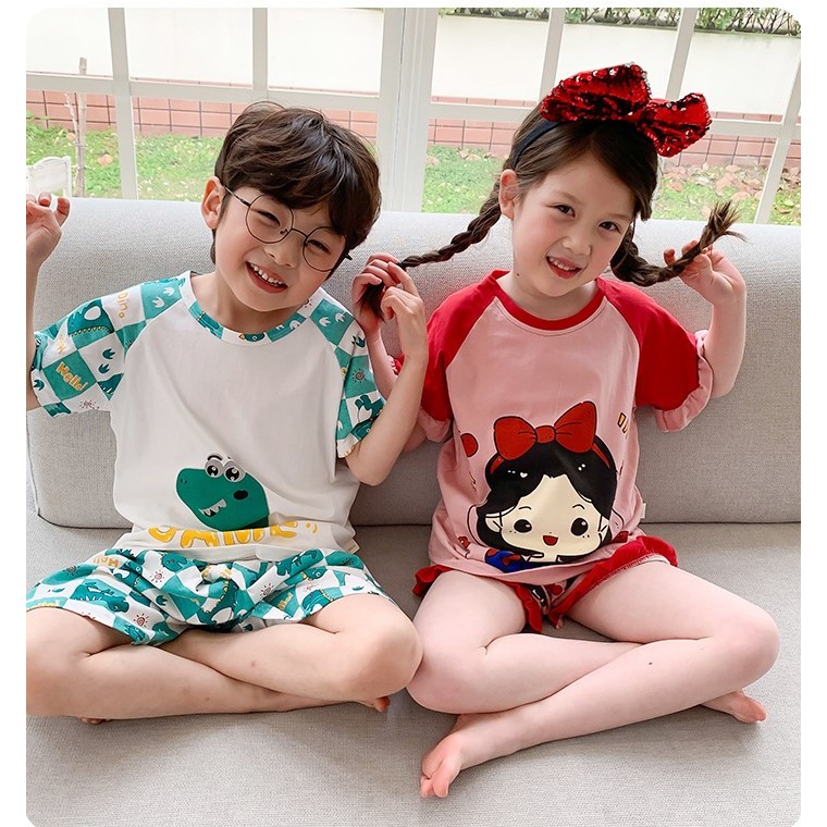 ชุดเซต ชุดนอนเด็ก เด็กผู้ชายและเด็กผู้หญิง 179 บาท สินค้าตรงปก เนื้อผ้าCOTTON ไม่หนา ไม่บาง เหมาะกับอากาศบ้านเรา ส่งไว - รูปที่ 6