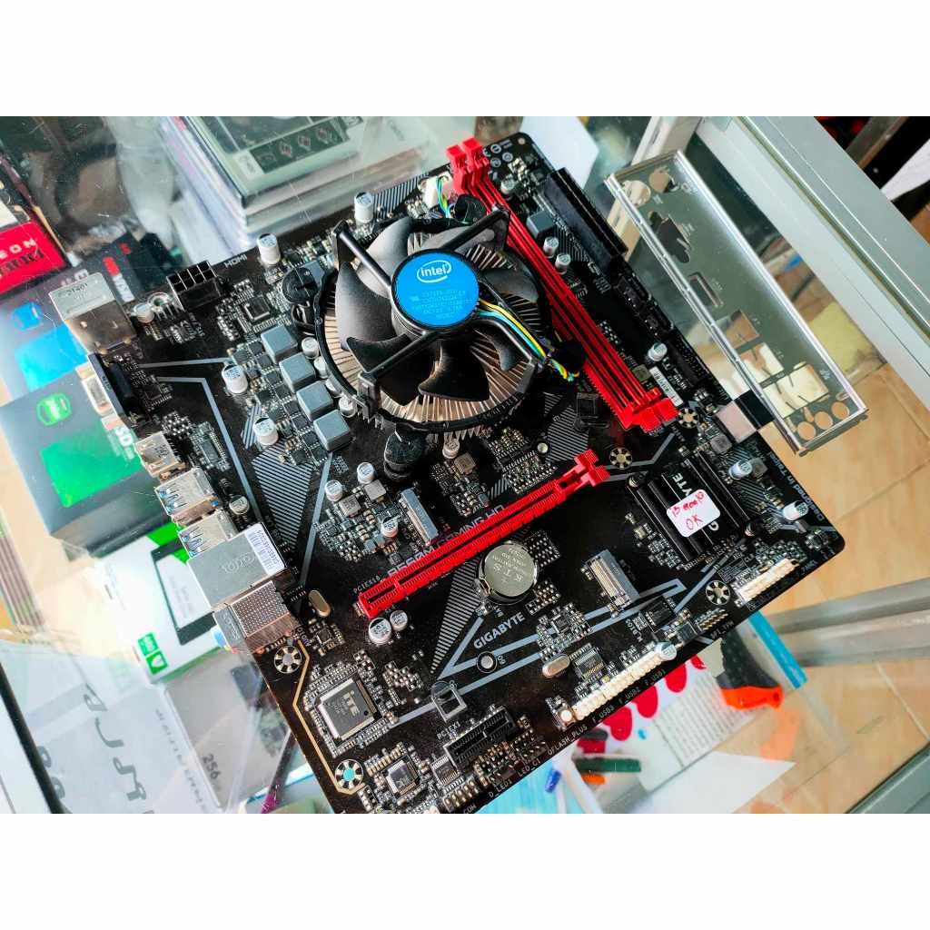 ชุดเมนบอร์ด i3 10105f (Gen 10) GIGABYTE B560M GAMING HD สินค้ามือสอง ใช้งานปกติ ผ่านการทดสอบแล้ว