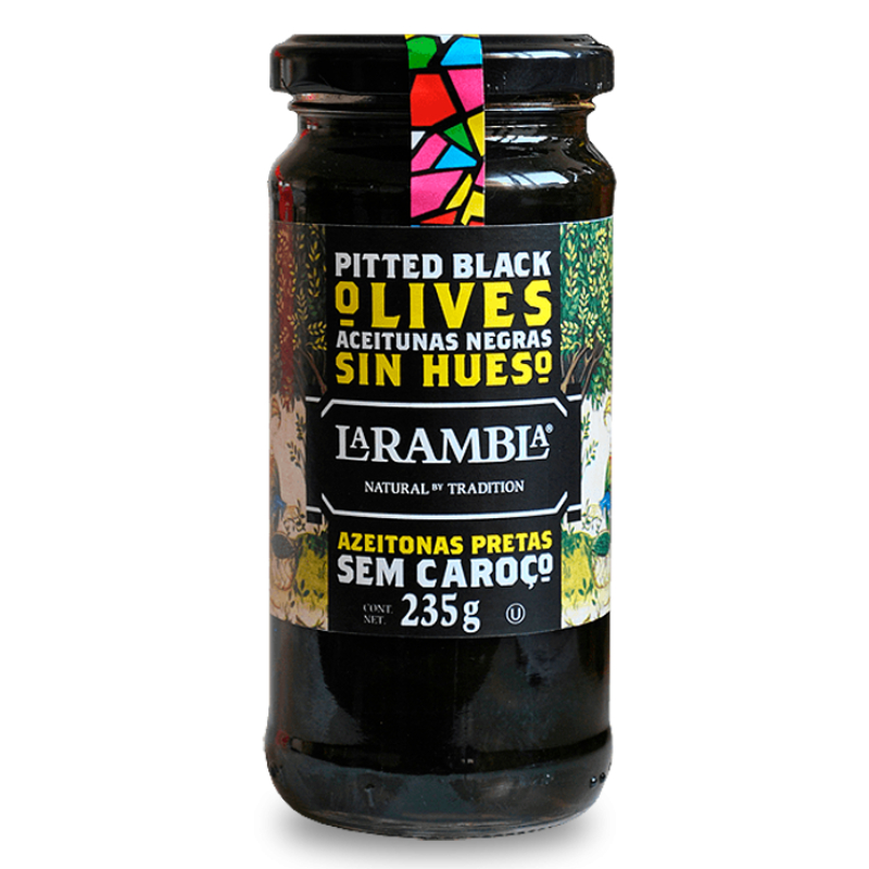 La Rambla Pitted Black Olives ลาแรมบลา มะกอกดำไร้เมล็ด 3,000g