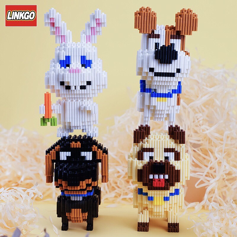 ของเส่นนาโนตัวต่อเฟืองหมาครบset กับกระต่ายมาใหม่ของLINKGO