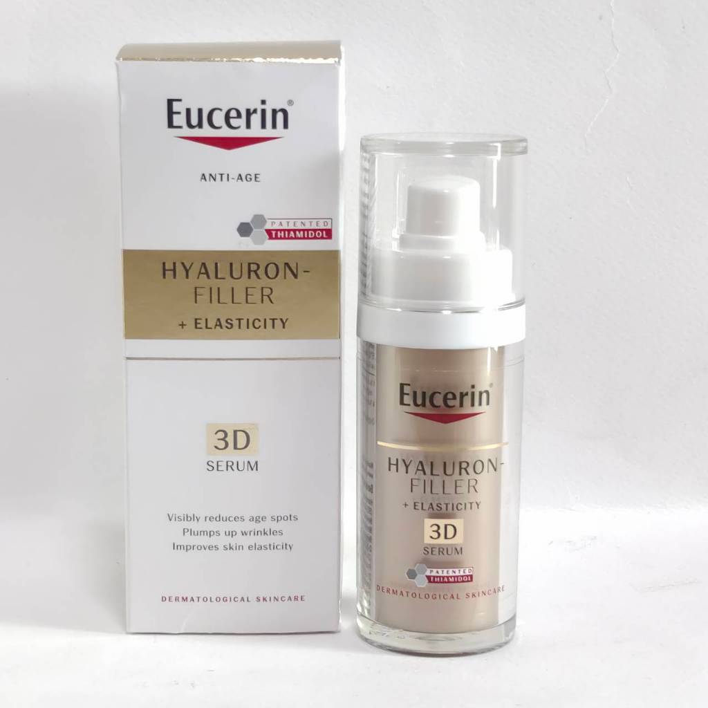 Eucerin Hyaluron - filler elasticity 3d serum / Eucerin Radiance Lift 3D Serum ขนาด 30ml. ยูเซอรีน เซรั่ม ลดเลือนริ้วรอย