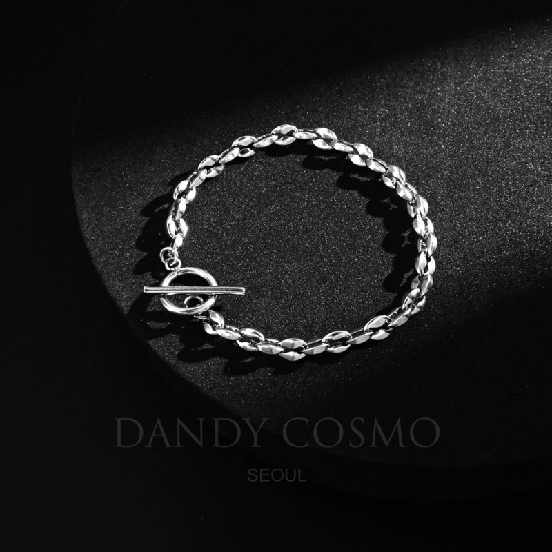 DANDY COSMO | ข้อมือสแตนเลส ผู้ชาย ลาย Crushed Bean กำไลสแตนเลส