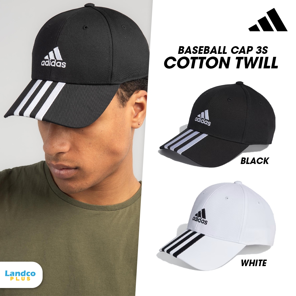 Adidas Collection อาดิดาส หมวกแก๊ป หมวกเบสบอล แฟชั่น Baseball Cap 3S Cotton Twill IB3242 BK / II3509