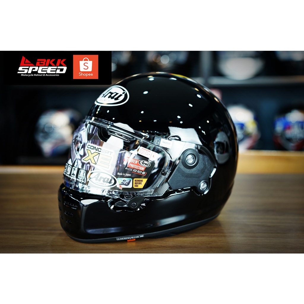 หมวกกันน็อค ARAI รุ่น Concept XE Black ดำเงา (ECE R22-06)