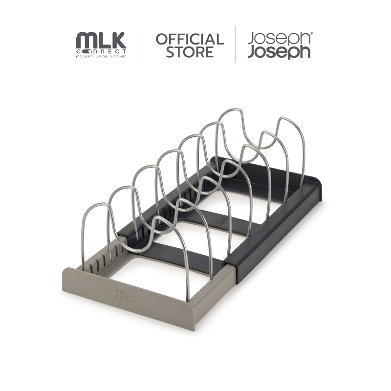 Joseph Joseph อุปกรณ์เก็บเครื่องครัวต่างๆ เช่น หม้อ และฝาหม้อ รุ่น DrawerStore สีเทา N85167