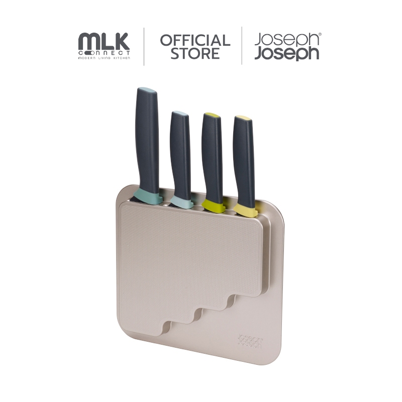 Joseph Joseph ชุดมีดติดผนัง 4 ชิ้น รุ่น DoorStore สี Opal N10303