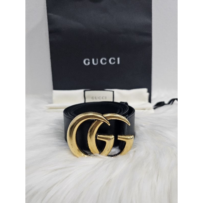 เข็มขัด Gucci 4 cm size 100 ของแท้ มือสอง