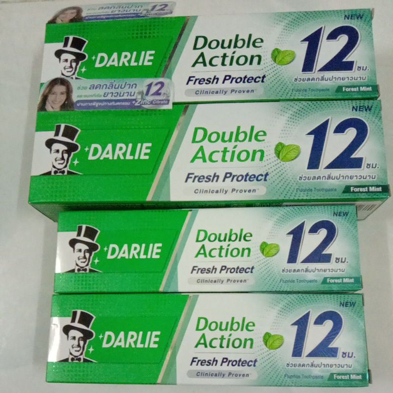 ดาร์ลี่ ดับเบิ้ลแอคชั่น เฟรชโพรเทค( 110g 1 แถม  1 ) ( 60g  1แถม1 ) ช่วยลดกลิ่นปากยาวนาน 12ชั่วโมง