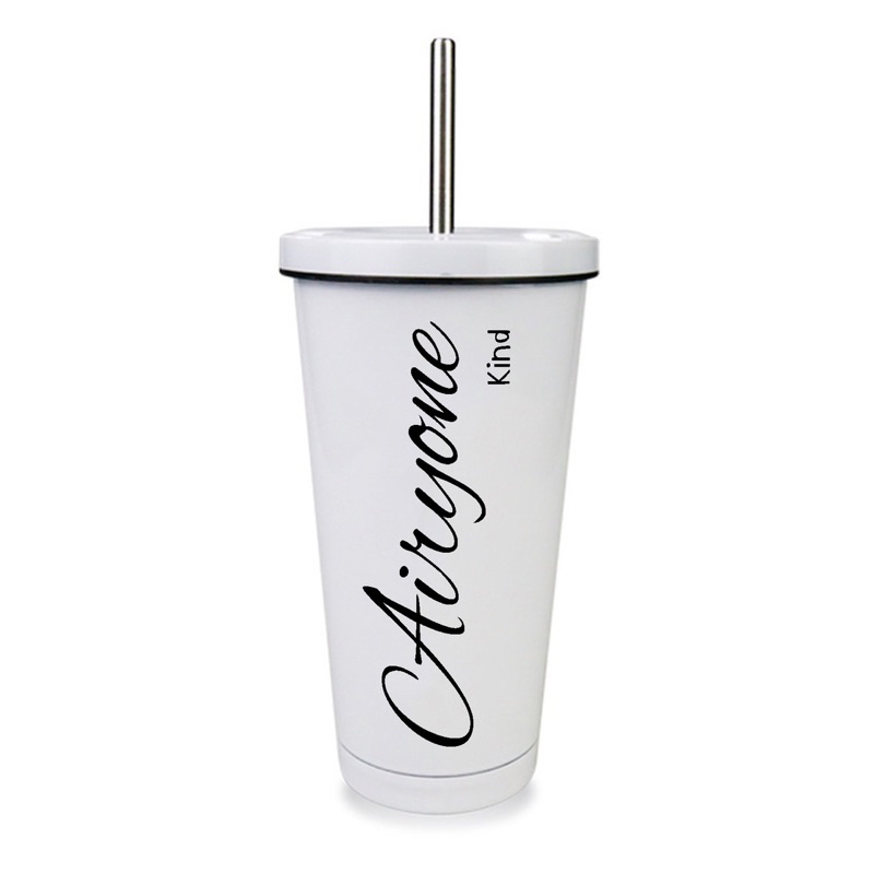 ของขวัญวันเกิด แก้วเก็บความเย็นสกรีนชื่อ โลโก้ ของขวัญ ขนาด500mL