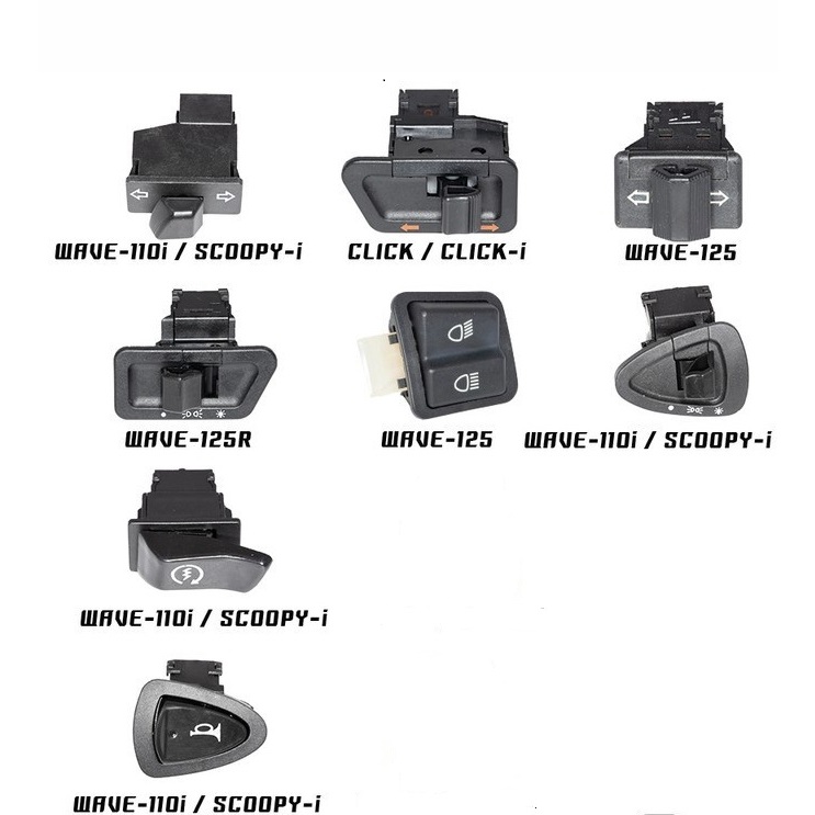 สวิทไฟสูงต่ำแตร/เลี้ยว/แตร/สตาร์ท/ตัวเล็ก/ตัวใหญ่ HONDA ใช้กับWAVE100-110WAVE110-i CLICK-i CL125