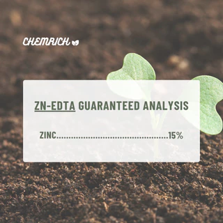100G/500G สังกะสีคีเลต Zn-EDTA จุลธาตุสังกะสี 15%Zn ช่วยให้พืชทนทานต่อสภาพอากาศ / Zinc micronutrient 15%Zn - Chemrich
