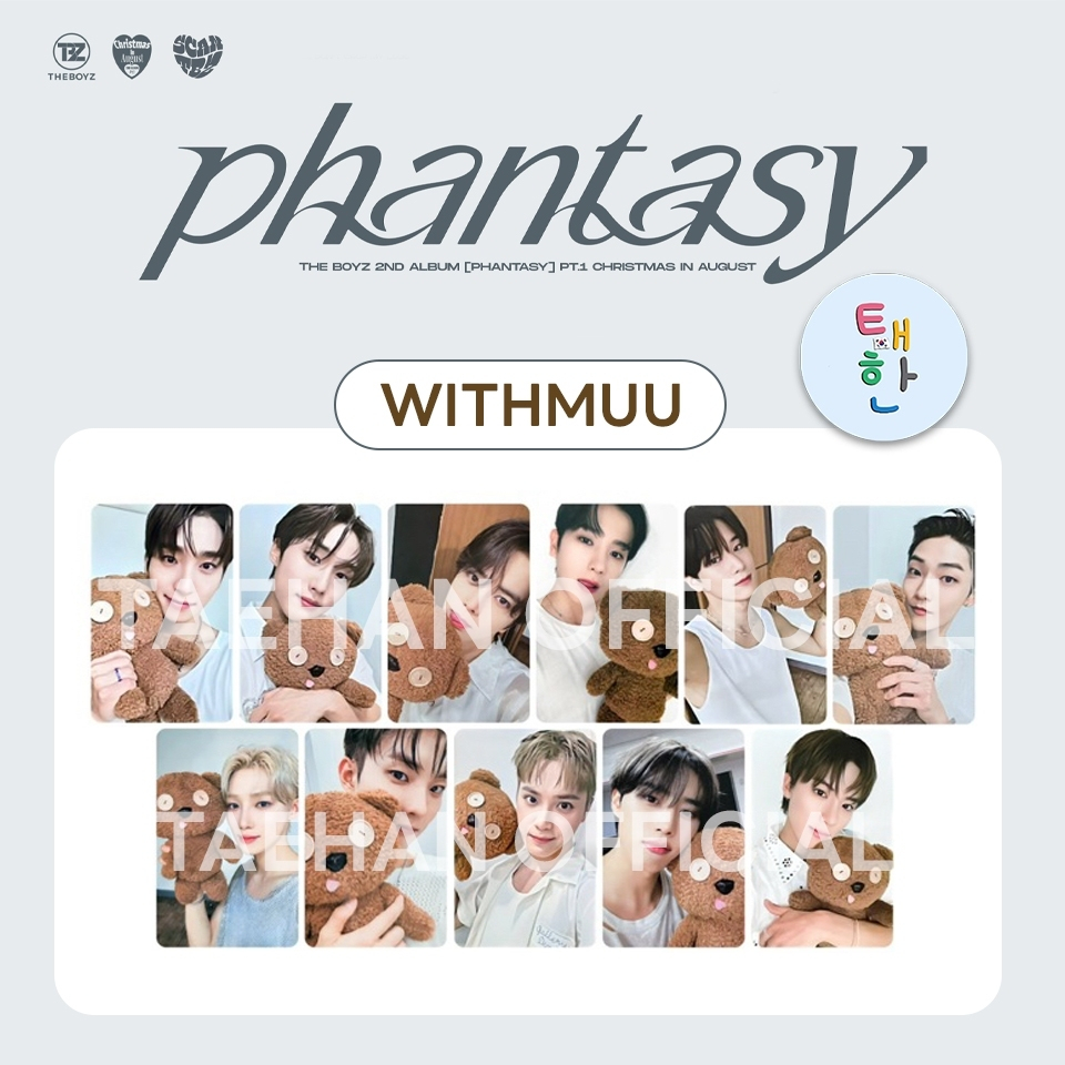 พร้อมส่ง [THE BOYZ] การ์ดอีเว้นท์ 'PHANTASY' [WITHMUU PHOTOCARD]