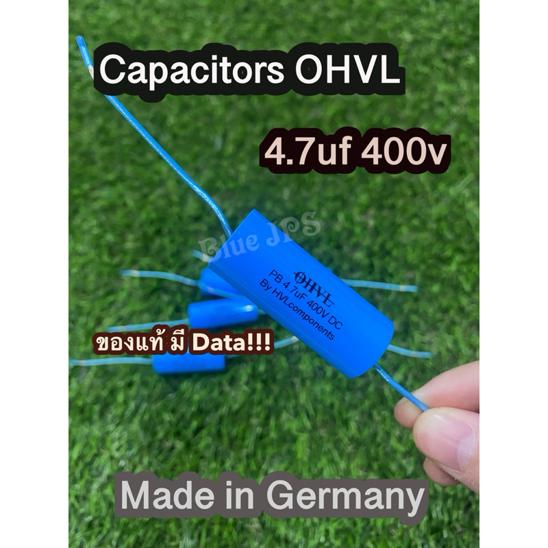 OHVL 4.7uf400v Cเสียงแหลม made in Germany ขาเป็นลวดเงิน (ราคาต่อชิ้น)