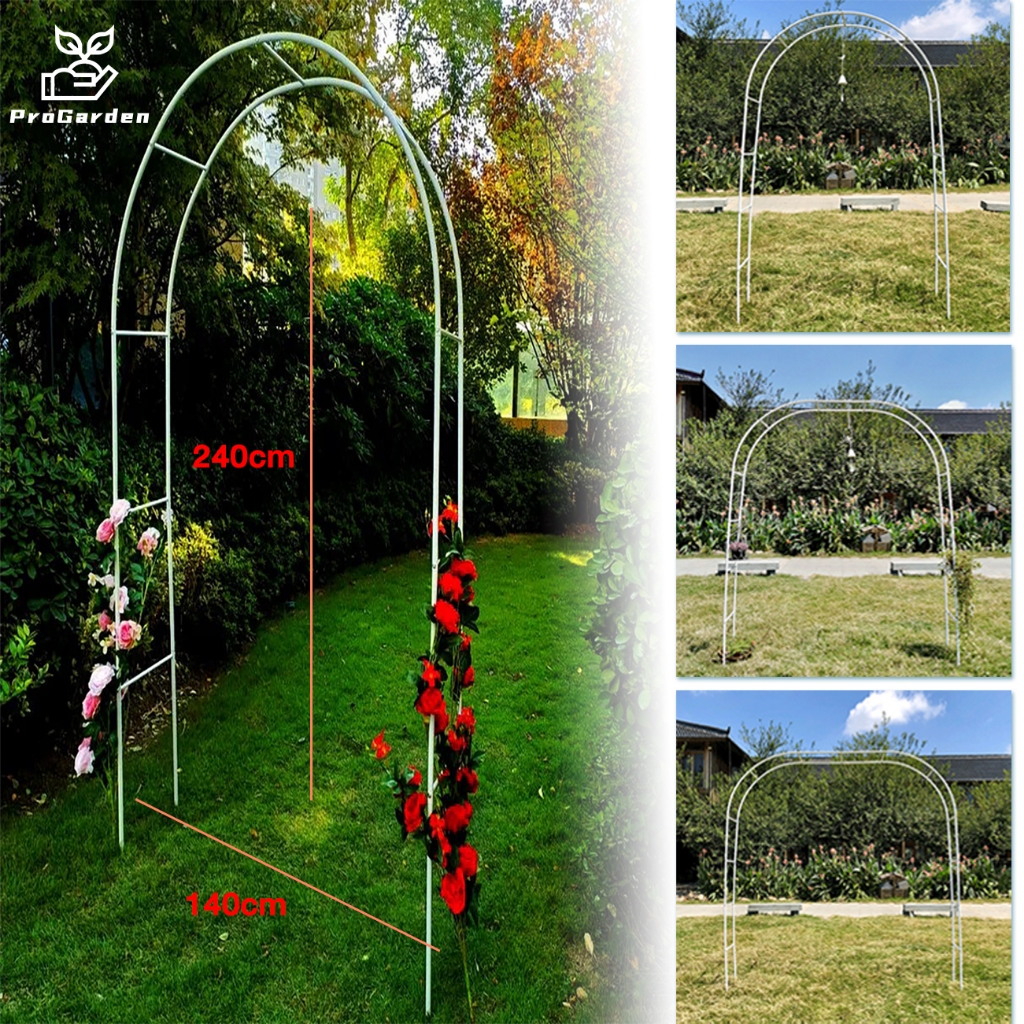 PG.มีสต็อกพร้อมส่งจากไทย โครงซุ้มต้นไม้  Garden Arch ซุ้ม13mm   ประกอบได้ 3 ขนาด ซุ้มไม้เลื้อย ซุ้มกุหลาบ
