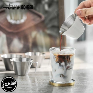 JARIO x MHW-3BOMBER ถ้วยตวงสแตนเลสปากแหลม100ml MHW-3BOMBER Stainless Steel Measuring Cup