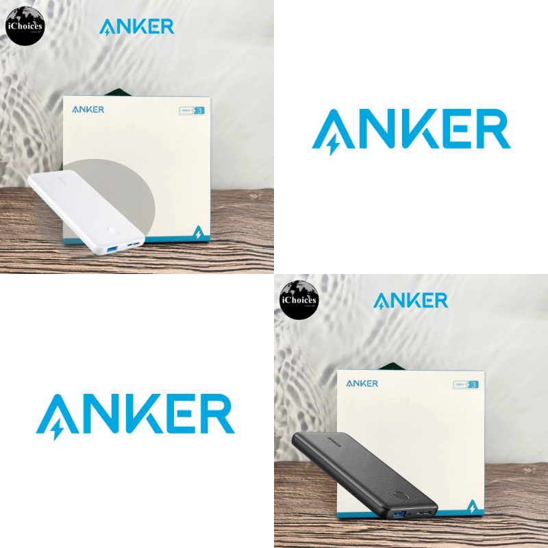 [Anker] 313 Power Bank PowerCore Slim 10000 mAh Model:A1229 แองเคอร์ เพาเวอร์แบงค์ แบตเตอรี่สำรอง ขน