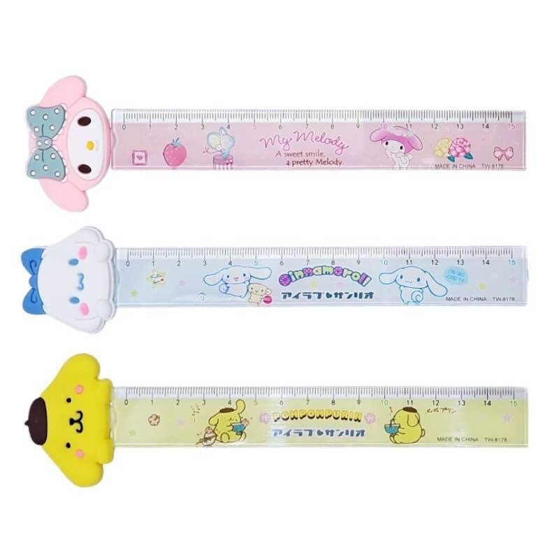 ไม้บรรทัดพลาสติก ไม้บรรทัดคั่นหนังสือ 15 ซม.