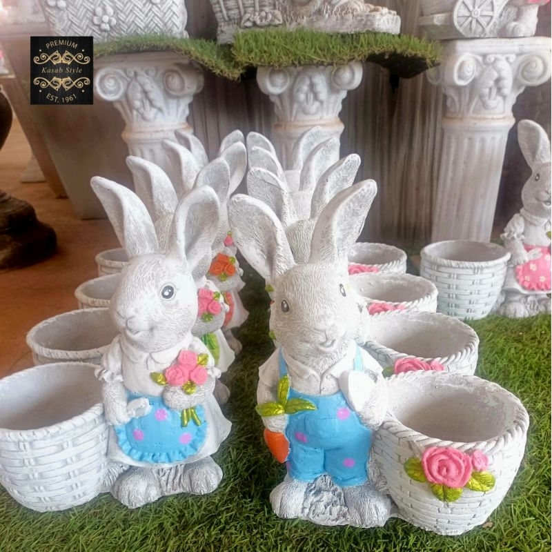 กระถางตุ๊กตาปูนปั้นสำหรับตกแต่งประดับสวนสไตล์คลาสสิคอังกฤษวินเทจโรมันมินิมอลแบบคู่ - รูปที่ 4