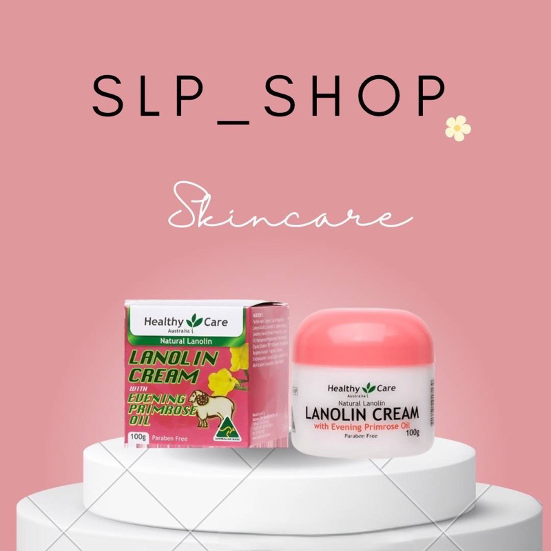 ครีมรกแกะ น้ำเข้าจากออสเตรเลีย (แท้ %) Lanolin Cream with Evening Primrose Oil 100g Healthy Care