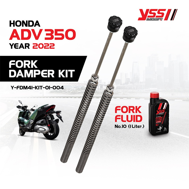 YSS ชุดอัพเกรดโช้คหน้า FORK DAMPER KIT สำหรับ HONDA ADV 350 ปี 2022 ขึ้นไป