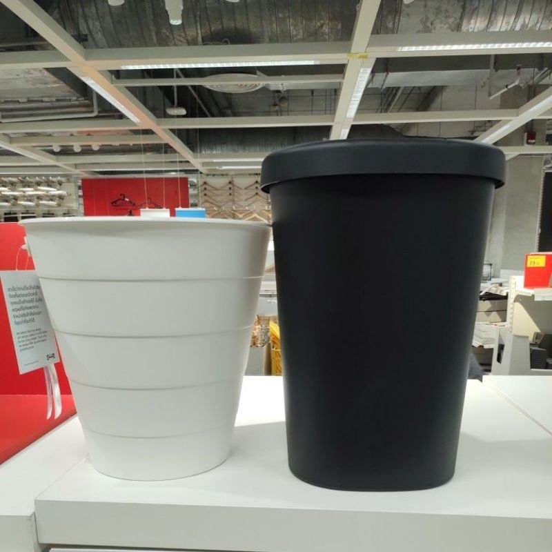 IKEA,แท้,ถังขยะอิเกีย,ถังขยะพลาสติกอิเกีย,อีเกีย,ikea,ถังขยะภายในห้อง,ถังขยะขนาดเล็ก,ถังขยะสีขาว,ชมพู,ฟ้า,ดำ