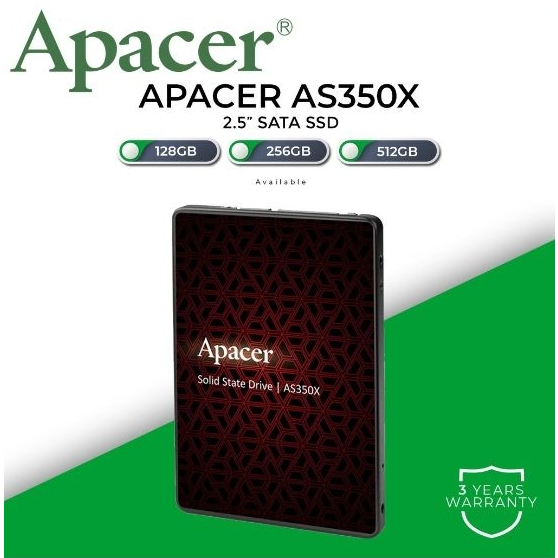 (120 GB) SSD  SATA APACER AS340 (AP120GAS340G-1) ประกัน 3ปี