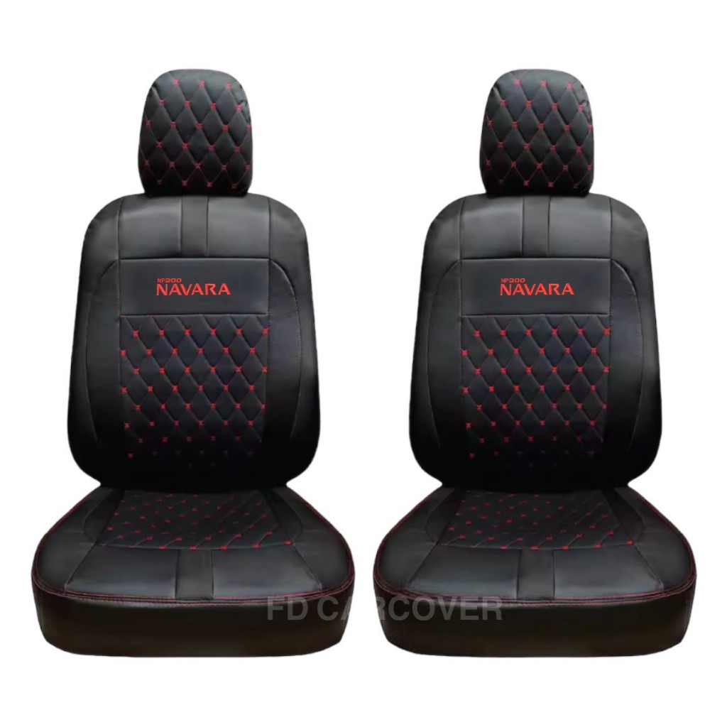 ส่งฟรี 1 คู่ หุ้มเบาะรถยนต์แบบสวมทับ ลาย VIP 5D NAVARA 2015-2023