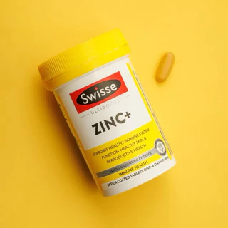 Swisse Chelate Zinc+ สังกะสี เสริมภูมิคุ้มกัน ป้องกันและรักษาสิว