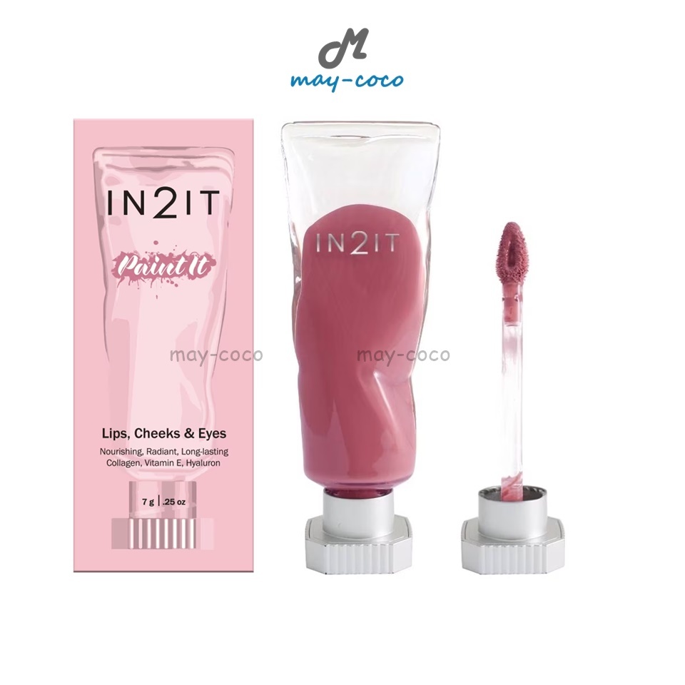 ถูก/แท้/มีไลฟ์ ลิป IN2IT Paint It Jelly Collagen Colour อินทูอิท ลิปคอลลาเจน บลัชออน เนื้อเจลลี่ ติดทน อิ่มน้ำ ชุ่มชื้น