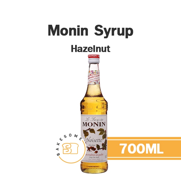 Monin Syrup Hazelnut โมนิน ไซรัป เฮเซลนัท โมแนง ไซรัป น้ำเชื่อม โมนิน 700ML