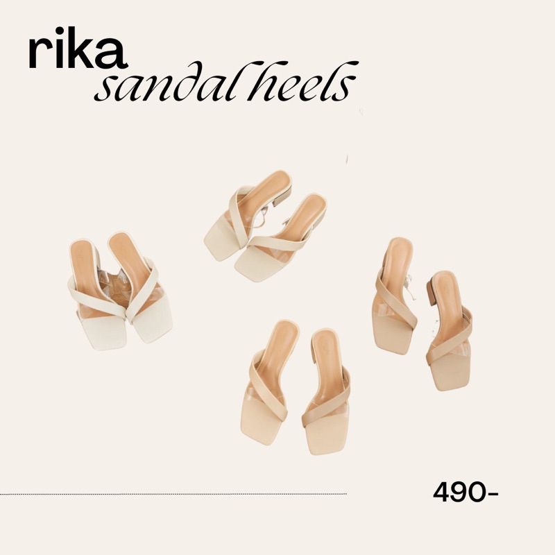 (clearance sale) Peucha Rika sandals รองเท้าแตะสูง 1.5 นิ้ว