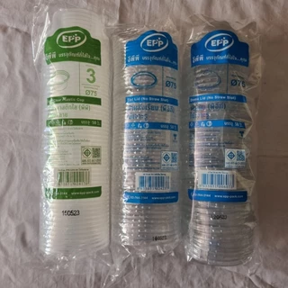 ถ้วย 3 oz PPN เนื้อแข็ง ใช้คู่ฝาเรียบ / โดม ไม่เจาะรู​ EPP​ ปาก75​ ใช้บรรจุอาหาร น้ำจิ้ม น้ำสลัด