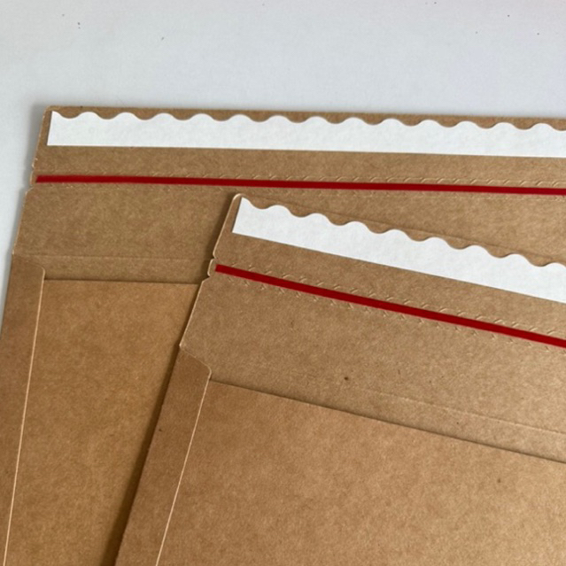 Kraft flat mailer with tear off line | ซองกระดาษมีรอยปรุฉีกได้ รุ่นหนาพิเศษ - ขนาด 40x26 ซม (แพ็ค 10 ใบ) - รูปที่ 2