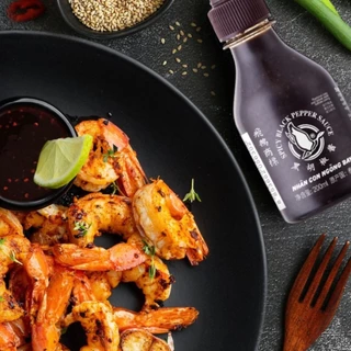 ซอสพริกไทยดำ ตราห่านบิน ขนาด 200 มล. Flying Goose Spicy Black Pepper 200ml.