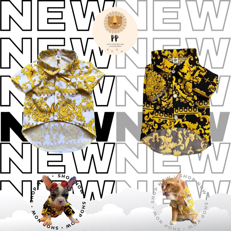 เสื้อเชิ้ตสำหรับสัตว์เลี้ยง ลายเวซาเช้ รหัสสินค้า B36 - B37