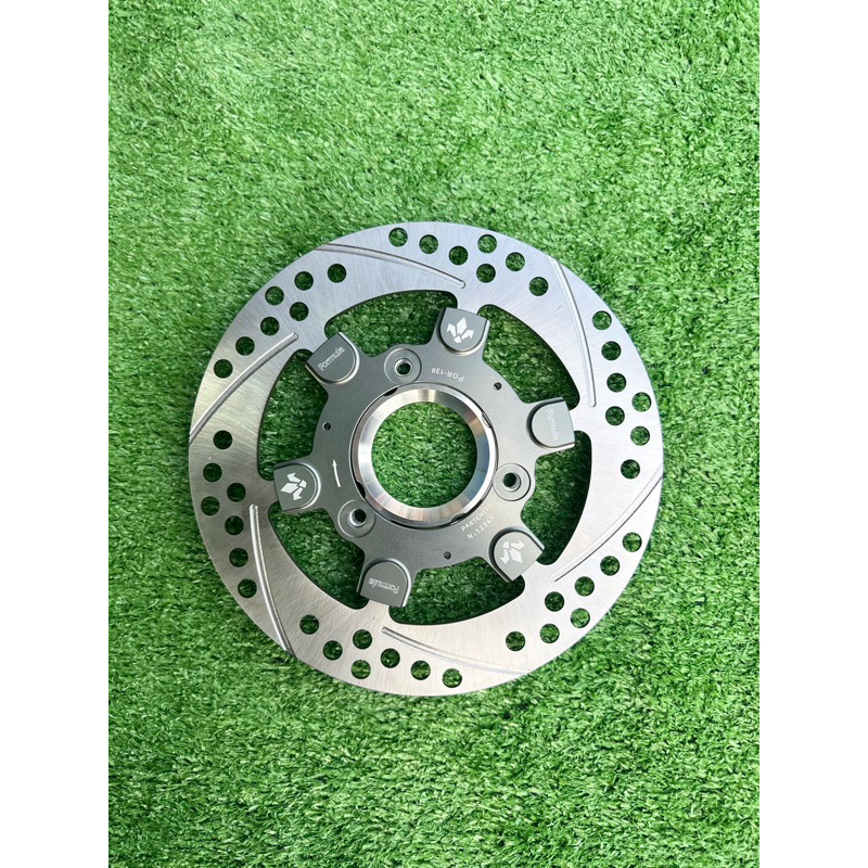 🔥สินค้าโปรโมชั่น🔥จานเบรคจานสร้างFomula(ฟอมูล่า)สำหรับW-125R/S/iบังลม มาพร้อมแผ่นสเปเซอร์ ไม่มีหมุดใส้อัลลอย ขนาด220mm.