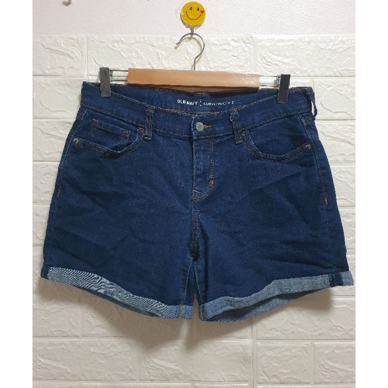 กางเกงยีนส์ ขาสั้นขาพับ แบรนด์ Old Navy