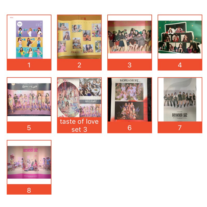 ★พร้อมส่ง★ POSTER จาก ALBUM TWICE