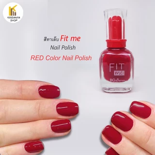 สีทาเล็บสีแดง RED ยาทาเล็บไม่ต้องอบ แห้งเอง Red nailpolish สีสวย แฟชั่น สดใส สวยงาม