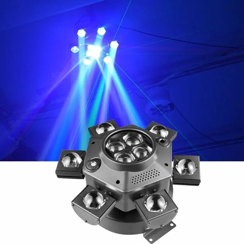 ไฟดิสโก้เธค ไฟปาร์ตี้  ไฟSix-Eye LED+LASER DANCE PAR ไฟเวที BEE eye ไฟมูฟวิ่งเฮด6หัว บีอาย moving head light ไฟปาร์ตี้