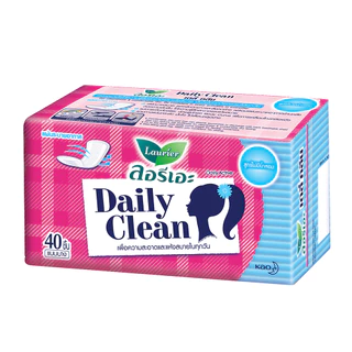 LAURIER Daily Clean No fragrance แผ่นอนามัย 40pcs