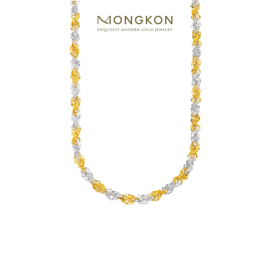 Mongkon Gold ทองคำแท้บริสุทธิ์สูง 96.5% สร้อยคอ Twist Shine 2 บาท