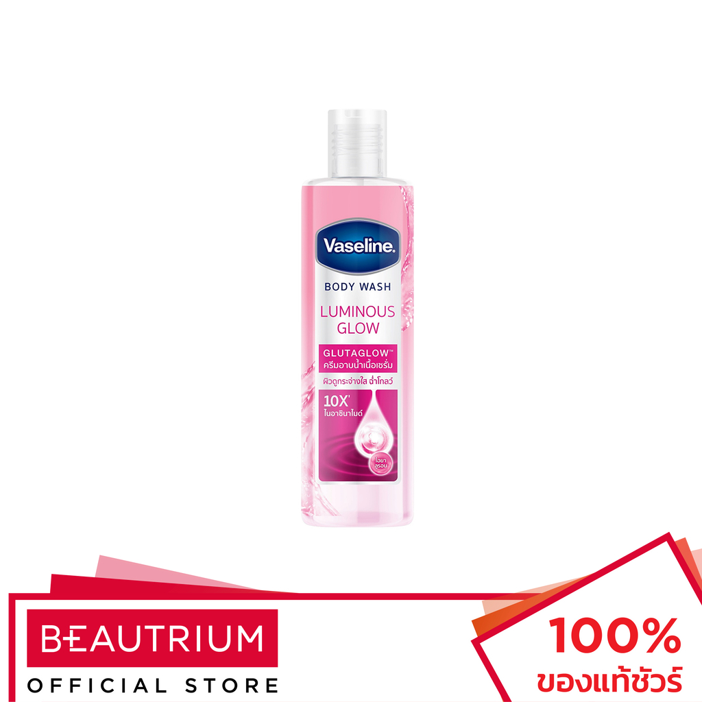 VASELINE Body Wash Luminous Glow Glutaglow ผลิตภัณฑ์ทำความสะอาดผิวกาย 190ml