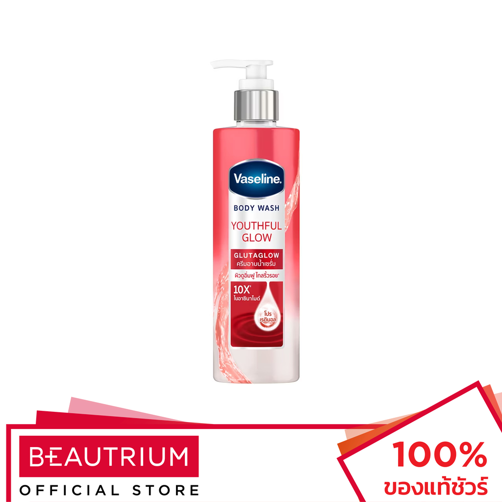 VASELINE Body Wash Youthful Glow Glutaglow ผลิตภัณฑ์ทำความสะอาดผิวกาย 425ml